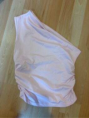 Women's One-Shoulder Pink Skirt